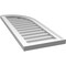 Ekena Millwork Quarter Round Top Right Surface Mount PVC Gable Vent w/ 2"W x 1-1/2"P Brickmould Frame, 14"W x 36"H GVPQR14X3602SN - alternate 2